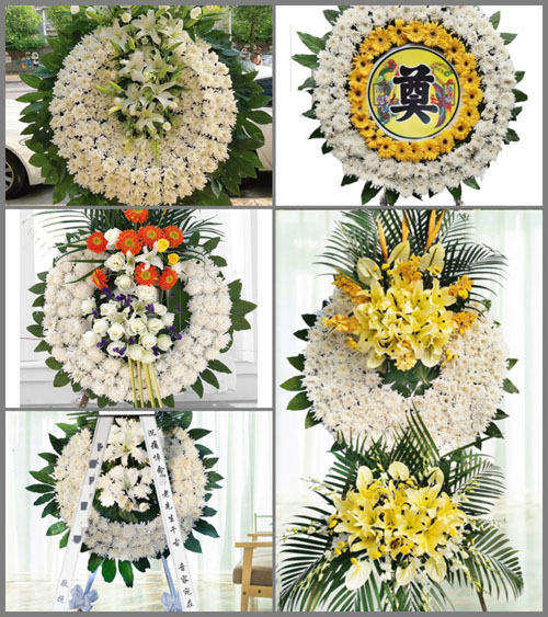 福建泉州晋江市内坑镇黎山村花圈速递